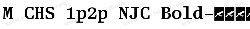 M CHS 1p2p NJC Bold字体转换